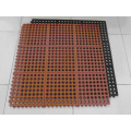 Tapis de porte en caoutchouc anti-fatigue coloré de drainage